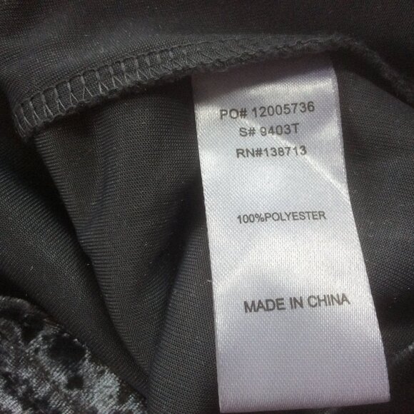 Doe & Rae Gray/Silver Whimsigoth Crushed Velvet Fairycore Bell Sleeve Top Small - Picture 4 of 5